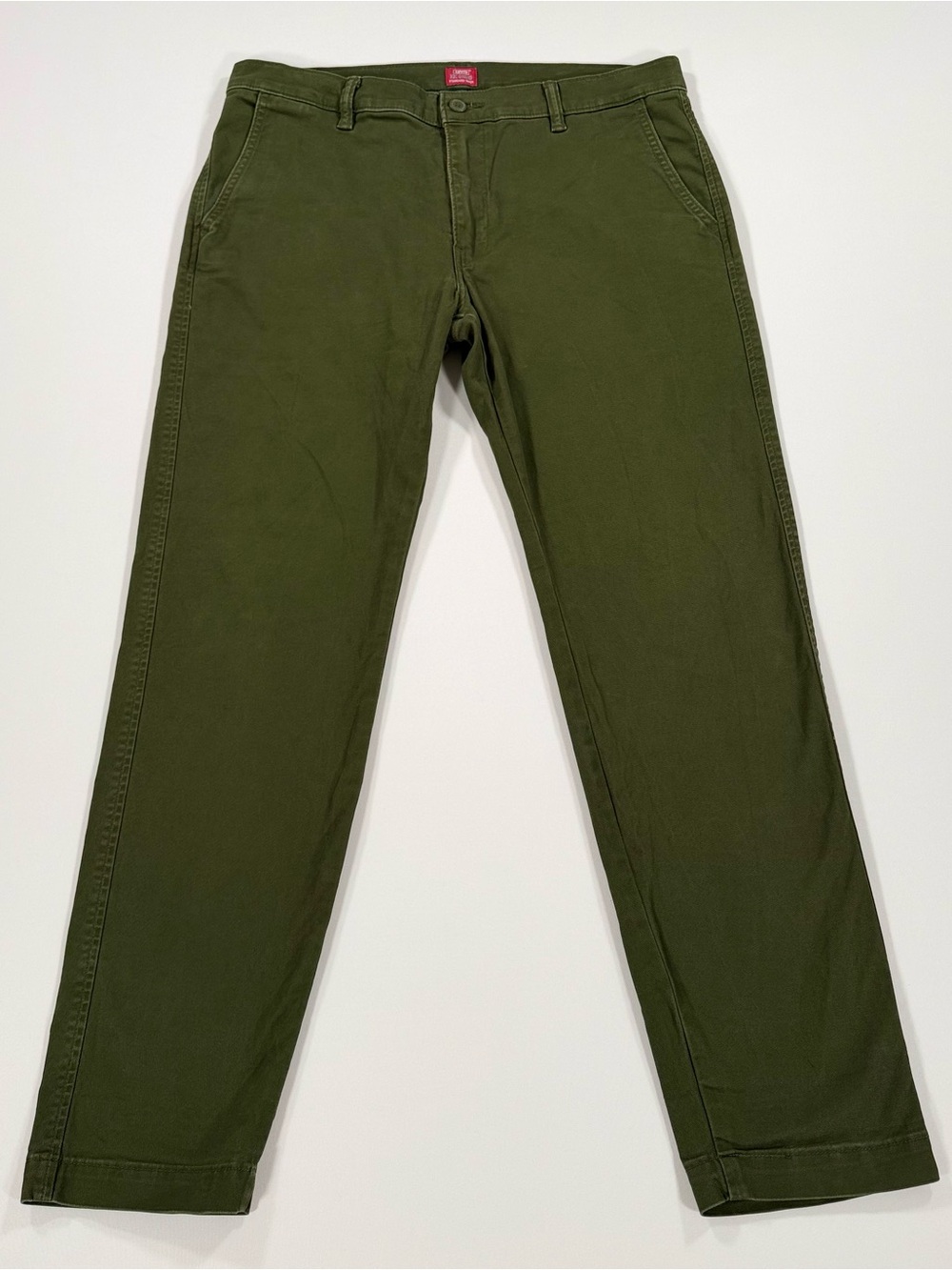 Levi's XX Chino Standard Taper Mens 34x32 (Fits 34x30) Pants Olive Green Stretch